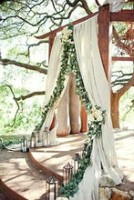 Load image into Gallery viewer, Silk Rose Garland Artificial Flowers - Burgundy - 6 ft