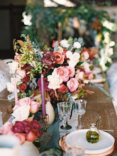 Load image into Gallery viewer, Small Velvet Rose Bud Bush Artificial Flowers - Chocolate