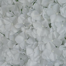 Load image into Gallery viewer, Hydrangea Artificial Flower Wall Mat Panel - White - 4 panels