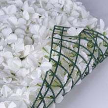 Load image into Gallery viewer, Hydrangea Artificial Flower Wall Mat Panel - White - 4 panels