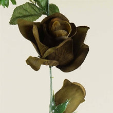 Load image into Gallery viewer, Large Rose Garland Artificial Silk Flowers - Chocolate - 4 pcs