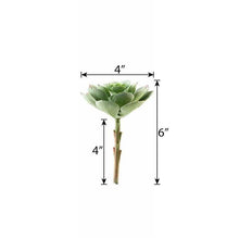 Load image into Gallery viewer, Set of 3 | 6" Echeveria Stem Decorative Artificial Plants