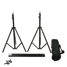Load image into Gallery viewer, 10FT Adjustable Crossbar Kit Wedding Photography Muslin Backdrop Stand + FREE Backdrops