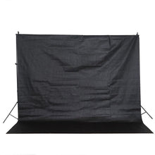 Load image into Gallery viewer, 10FT Adjustable Crossbar Kit Wedding Photography Muslin Backdrop Stand + FREE Backdrops