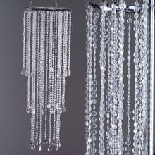 Load image into Gallery viewer, 36" Acrylic Diamond Chandelier Centerpiece For Wedding Party Event - Free Stand + Poles