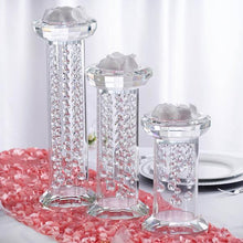 Load image into Gallery viewer, 18" Gemcut Egyptian Handcrafted Glass Crystal Pillar Vase Chandelier Table Top Wedding Centerpiece - 1 PCS