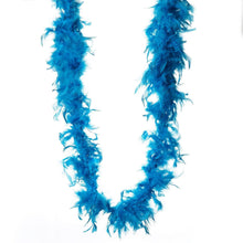 Load image into Gallery viewer, Lush Chandelle Turkey Boas - Turquoise 2Yards