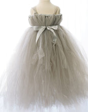 Load image into Gallery viewer, Empyrean Tulle Floor-Length Dress - Silver