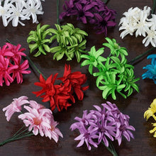 Load image into Gallery viewer, 72 Poly Fushia Hybrid Paper Craft Lily Flowers Corsage and Boutonniere Wedding Home Craft Decor