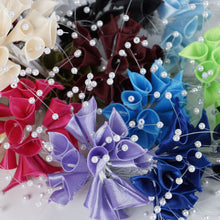 Load image into Gallery viewer, 72 Poly Fushia Calla Lily Bead Flowers With Pearl Spray For Wedding Home Craft Decor
