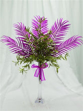 Load image into Gallery viewer, 6 x Glittered Tropical Palm Leaf - Purple