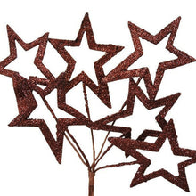 Load image into Gallery viewer, 6 x Fairy Godmother’s Glittered 6-star Wand - Chocolate