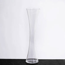 Load image into Gallery viewer, 16" Tall Clear Hourglass Shaped Floral Centerpiece Vase Wedding Party Decoration - 12 PCS