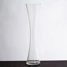Load image into Gallery viewer, 20" Tall Clear Hourglass Shaped Floral Centerpiece Vase Wedding Party Decoration - 6 PCS