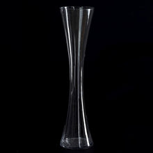 Load image into Gallery viewer, 20" Tall Clear Hourglass Shaped Floral Centerpiece Vase Wedding Party Decoration - 6 PCS