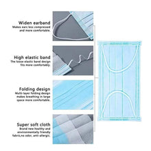 Load image into Gallery viewer, Pack of 50 - 3 Ply Disposable Face Mask with Ear Loop