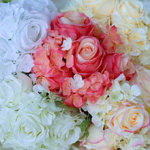 Load image into Gallery viewer, Rose &amp; Hydrangea Bouquet Artificial Silk Flowers - Red
