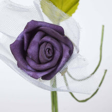 Load image into Gallery viewer, Premium Rose Bouquet Artificial Foam Flowers - Purple
