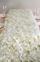 Load image into Gallery viewer, Hydrangea Artificial Flower Wall Mat Panel - Cream - 4 panels
