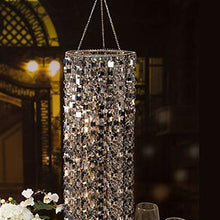 Load image into Gallery viewer, 53" Acrylic Diamond Chandelier Centerpiece For Wedding Party Event - Free Stand + Poles
