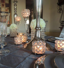 Load image into Gallery viewer, Adorable Votive Tealight Wedding Crystal Candle Holder - 4" Dia x 3.5" Tall
