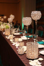 Load image into Gallery viewer, Exquisite Wedding Votive Tealight Crystal Candle Holder - 3.25" Dia x 3.5" Tall

