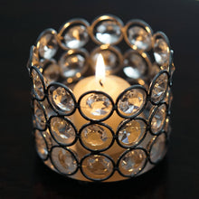 Load image into Gallery viewer, Bejeweled Blitz  Votive Tealight Wedding Crystal Candle Holder - 3.25" Dia x 2.75" Tall
