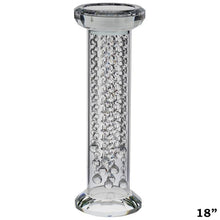 Load image into Gallery viewer, 18" Gemcut Egyptian Handcrafted Glass Crystal Pillar Vase Chandelier Table Top Wedding Centerpiece - 1 PCS
