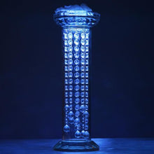 Load image into Gallery viewer, 18" Gemcut Egyptian Handcrafted Glass Crystal Pillar Vase Chandelier Table Top Wedding Centerpiece - 1 PCS
