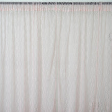 Load image into Gallery viewer, Set Of 2 Blush Fire Retardant Sheer Floral Lace Premium Curtain Panel Backdrops Window Treatment With Rod Pockets - 5FTx10FT
