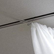 Load image into Gallery viewer, 30FT Premium White Fire Retardant Sheer Voil Curtain Ceiling Panel Backdrop
