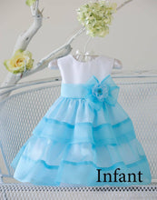 Load image into Gallery viewer, Layered Mirror Organza and Satin Dress - Pink
