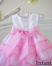 Load image into Gallery viewer, Layered Mirror Organza and Satin Dress - Pink
