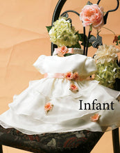 Load image into Gallery viewer, Silky Satin and Sheer Tulle Floral Dress - Lavender
