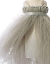 Load image into Gallery viewer, Empyrean Tulle  Floor-Length Dress - Silver
