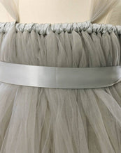 Load image into Gallery viewer, Empyrean Tulle  Floor-Length Dress - Silver

