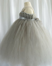 Load image into Gallery viewer, Empyrean Tulle  Floor-Length Dress - Silver
