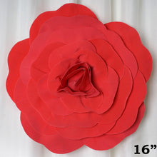 Load image into Gallery viewer, 16" Large Foam Rose Backdrop Wall Decor - Red - 4 pcs
