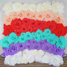 Load image into Gallery viewer, 20" Large Foam Rose Backdrop Wall Decor - White - 2 pcs
