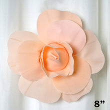 Load image into Gallery viewer, 8" Large Foam Rose Backdrop Wall Decor - Blush - 6 pcs
