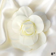 Load image into Gallery viewer, 8" Large Foam Rose Backdrop Wall Decor - Cream - 6 pcs

