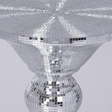 Load image into Gallery viewer, 36” Silver Mirror Mosaic Polystone Floor Vase Wedding Aisle Prop Party Columns - Buy One Get One Free
