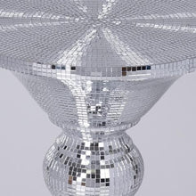 Load image into Gallery viewer, 48” Silver Mirror Mosaic Polystone Floor Vase Wedding Aisle Prop Party Columns
