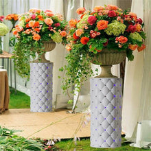 Load image into Gallery viewer, 4 Pcs Decorative Height Adjustable Wedding Roman Columns Plant Stand with LED lights - 30" Tall
