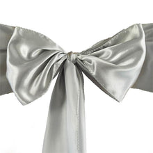 Load image into Gallery viewer, White Sleveeless Satin Flower Girl Dress with Sash
