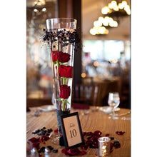 Load image into Gallery viewer, 20" Tall Trumpet Heavy Duty Glass Centerpiece Vase Wedding Party Decoration - Clear - 12/Set
